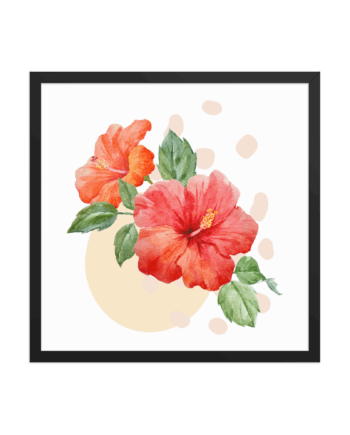 Hibiscus Framed poster
