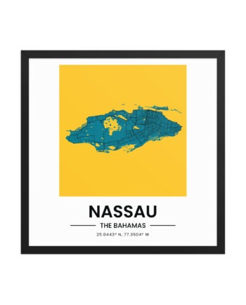 Framed poster