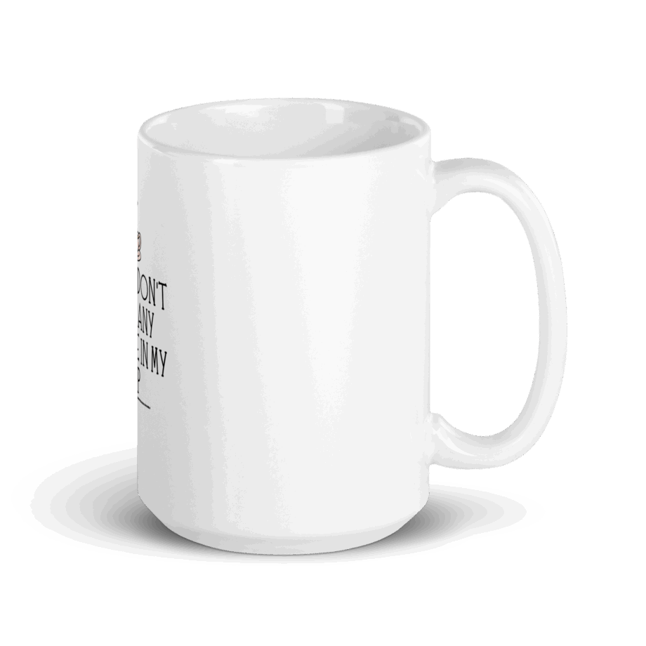 White glossy mug