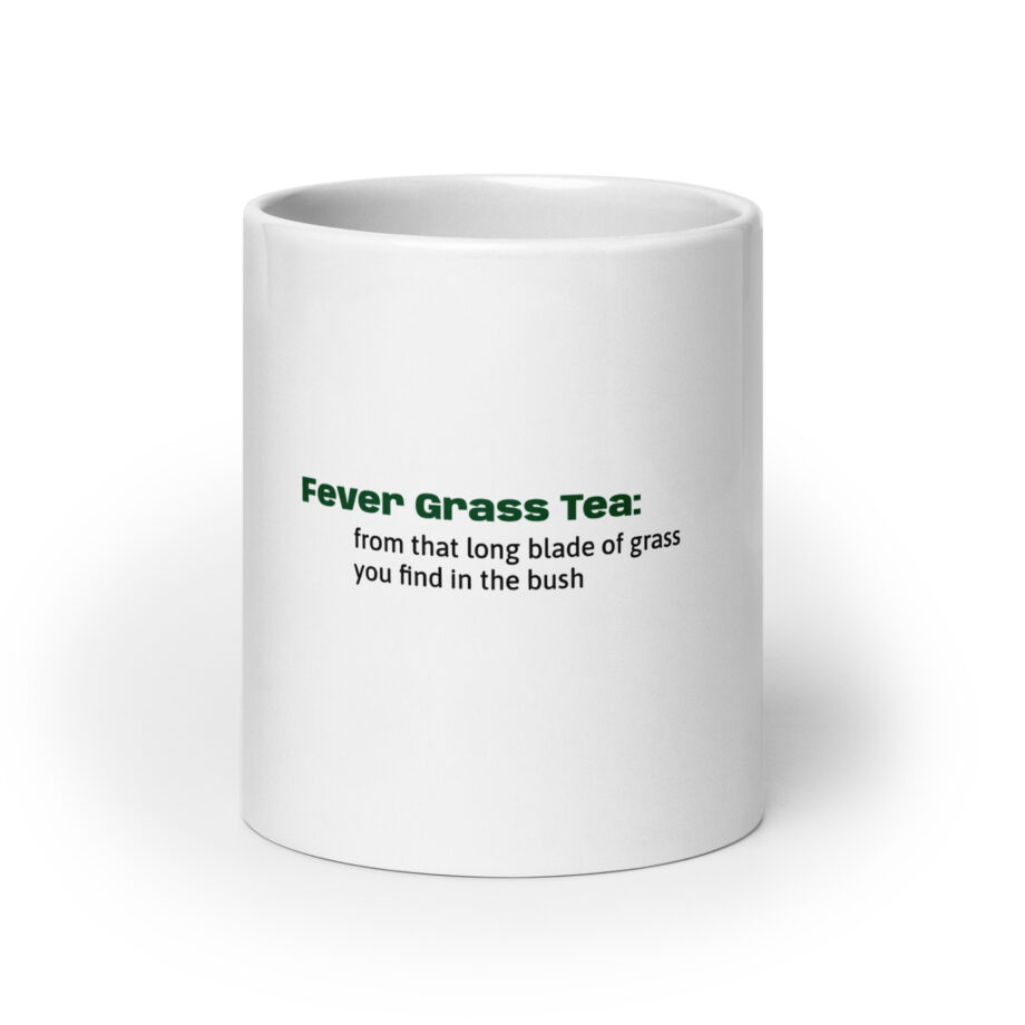 White glossy mug