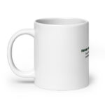 White glossy mug