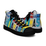 Women’s high top canvas shoes
